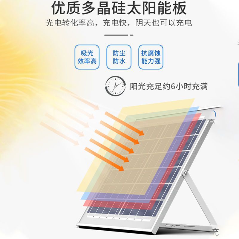 Solar Spotlight Remote Control Outdoor Garden Wall Light New Rural Column Head Light Solar Street Lamp 