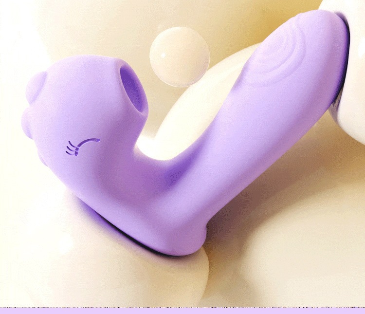 Mystery Bobo Dragon Purple Wearable Mini Masturbator with Suction Vibration and App Control — detail image 4