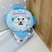 可爱自嘲熊毛绒挂件呆萌小丑鱼娃衣围兜公仔钥匙扣包包挂件小玩偶