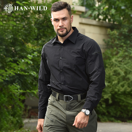 Outdoor hiking tactical shirt quick-drying shirt city commuting skin trench coat casual business