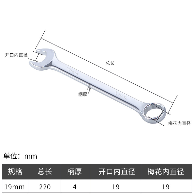 両用レンチ梅の花開口両頭ミラー手動レンチハードウェア自動車修理ツールダムレンチ 6-32 小型レンチ|undefined