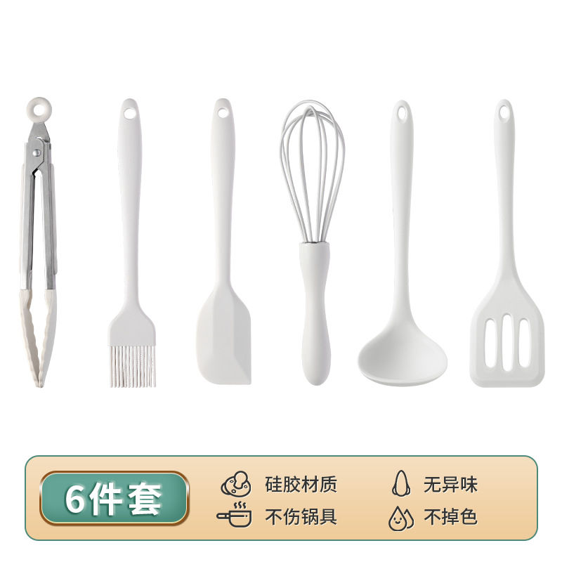 Silicona mini raspador hornear herramienta traje resistente a altas temperaturas aceite cepillo grado alimenticio huevo batidor hogar alimentos clip freír pala image 17