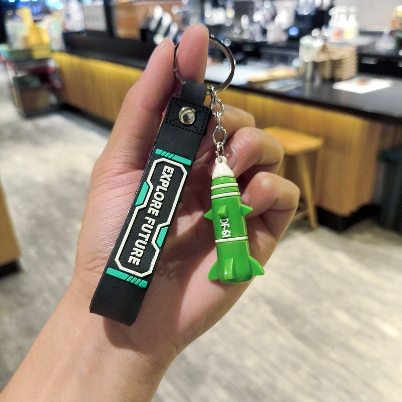 新款中国DF东风5C导弹钥匙扣国庆节抗战胜利纪念挂件仿真模型摆件|undefined