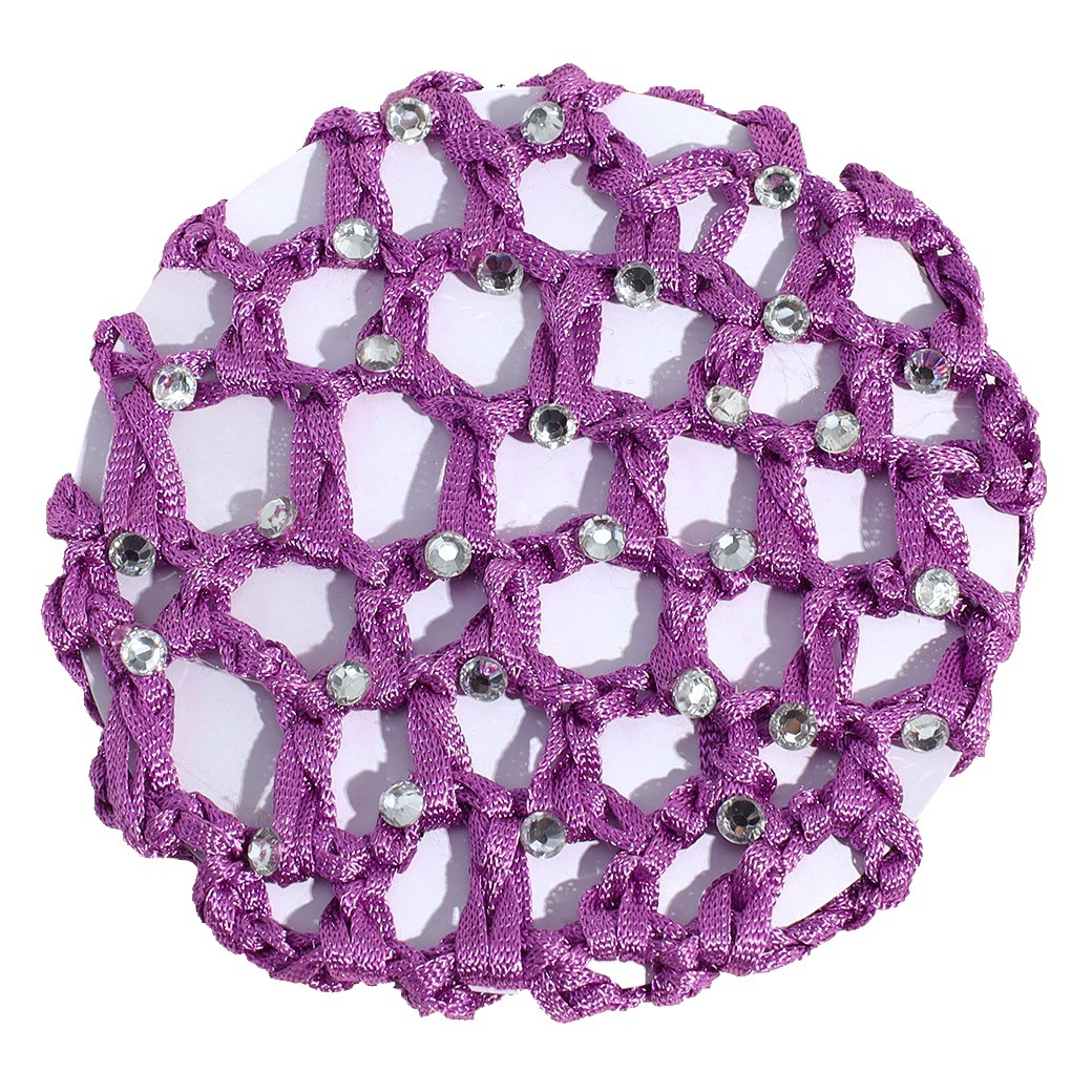 Professional nurse hotel hair net new rhinestone woven net bag broken hair fixed hair fashion hair bag accessories