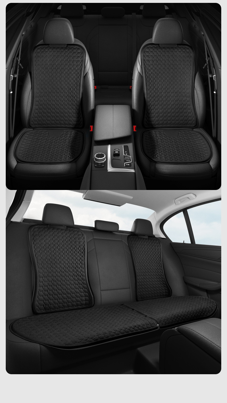 Car Seat Cushion Gel Cooling Cushion Single Piece Four-Season Universal Truck Summer Seat Cushion Ventilated Car Ice Silk Silicone Car Cushion