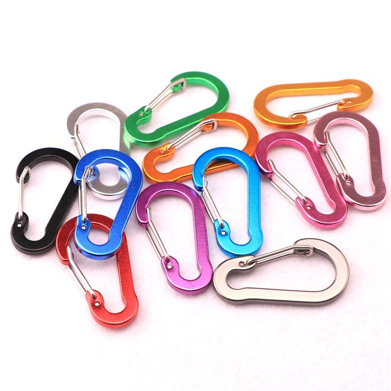 Alta calidad N ° 5 S-tipo aleación de aluminio hebilla de resorte 5 establece embalaje opp