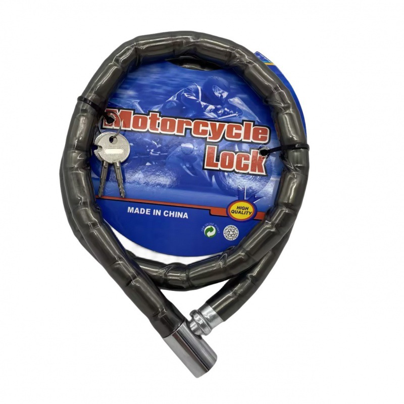 Cerradura de cadena cerradura de bicicleta cerradura antirrobo motocicleta eléctrica carretera de montaña cerradura articulada cerradura de cable de acero grueso bicicleta