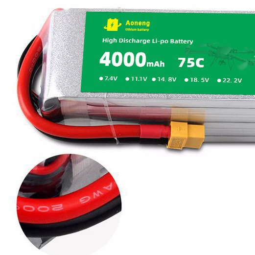 Unmanned lithium battery with fixed wing, 4000mah