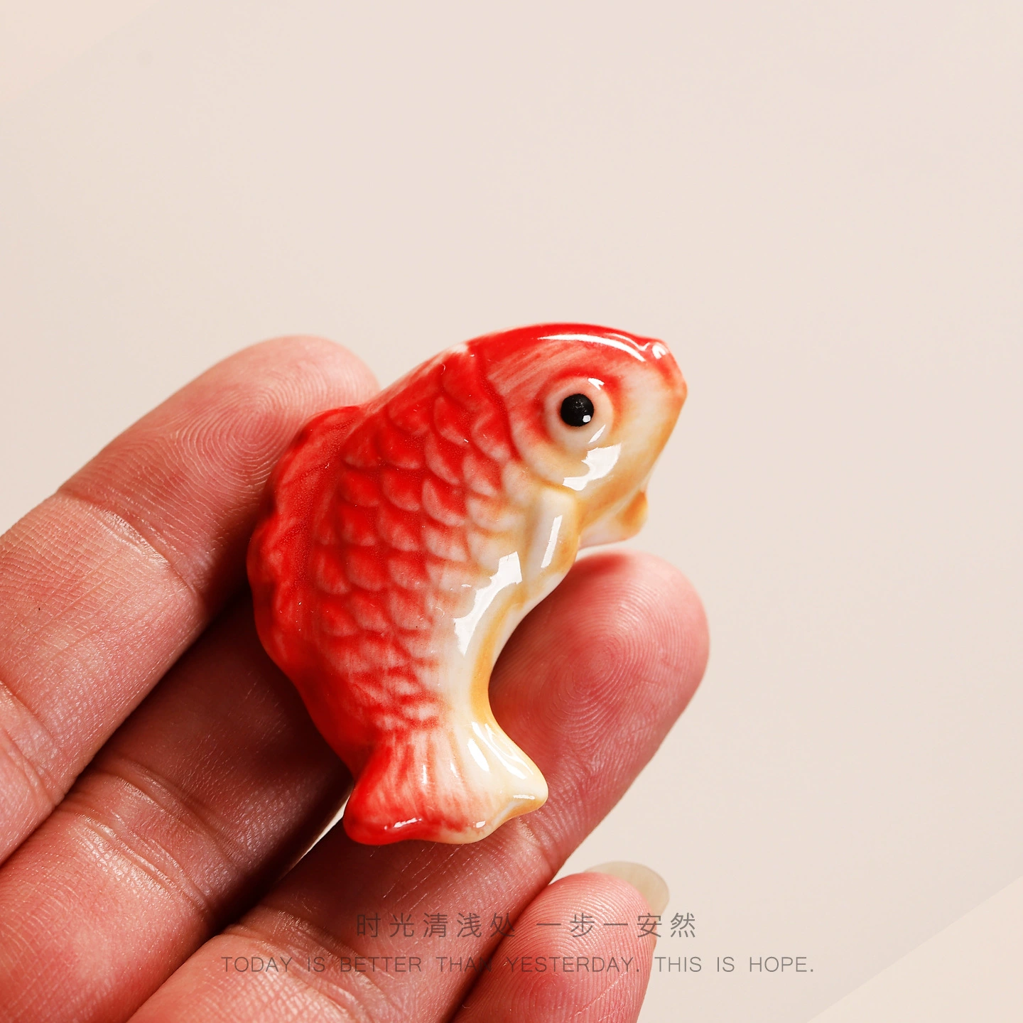 Керамическая полностью ручная роспись carp держатель для палочек для еды в японском стиле, продукты питания, культурные и творческие настольные украшения бонсай подарочные милые животные