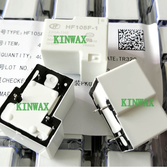 HF105F-1/012D6-1HSTF 继电器一组常开4脚30A240VAC线圈电压
