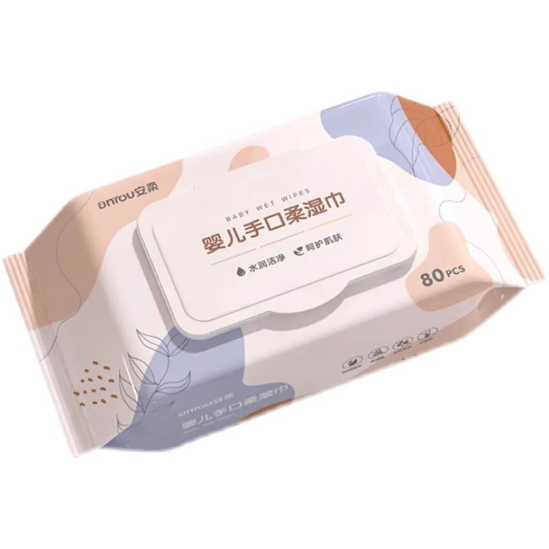 ベビー 80 パック消毒ワイプ家庭用母親と赤ちゃんのクリーニングウェットワイプ子供用アルコールワイプ卸売特殊紙|undefined