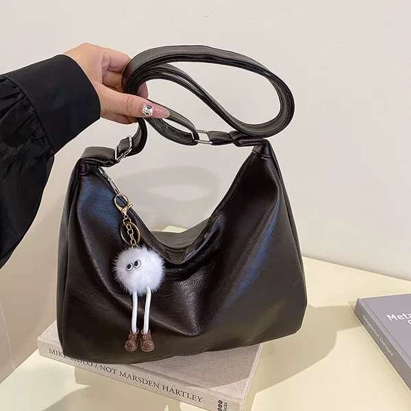 Simple Large Capacity Bag Women's 2024 New Fashionable All-match Casual Shoulder Bag Student Commuter Crossbody Tote Bag