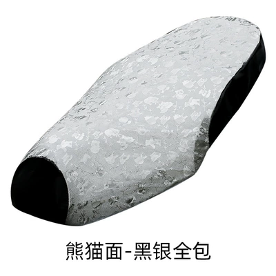 protection scooter battery car cushion – Electric car cushion - panda-black-and-silver-full-coverage-model-m-sunscreen-and-heat-insulation-see-sku