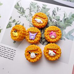 月餅漫画米米樹脂部品クリームゴムdiy手作り携帯電話ケースヘアピン水杯靴帽シール