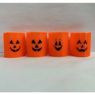Environmental protection Halloween 4.4 * 5CM rainbow ring plastic spring ring jengle ghost festival toys Amazon Supply