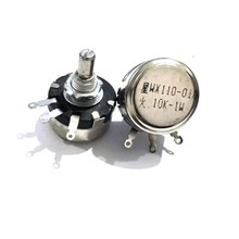 南通星火单圈线绕电位器WX010(110)-1W 10Ω 1K 2K2 4K7 10K 22K