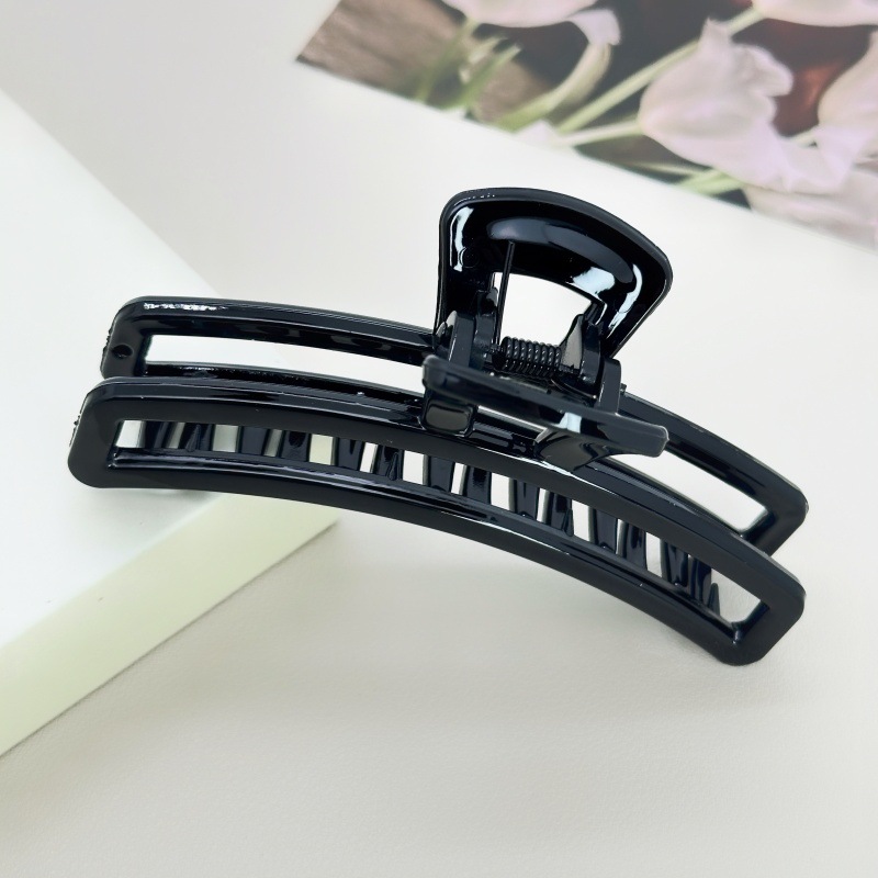 Korean Style Cross Pearl Hair Clip for Back of Head, Elegant and Chic Large Hair Clip Shark Clip Headwear for Women