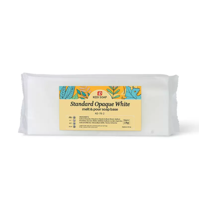 深圳厂家直供1公斤装条形手工皂原料DIY皂基乳白皂基香皂原料批发