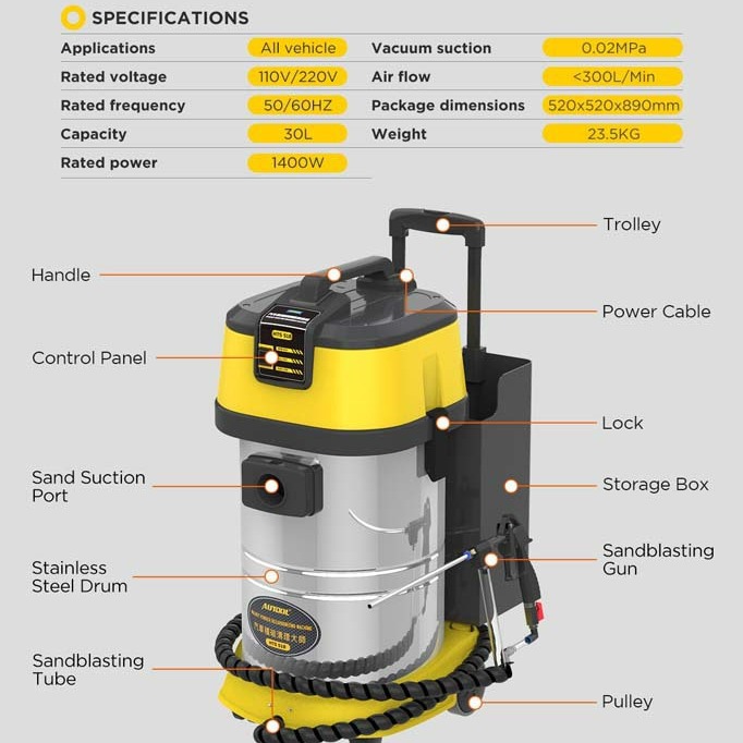 Polvo de Limpieza de Carbono para Motor de Coche HTS518 Walnut Blasting Powder