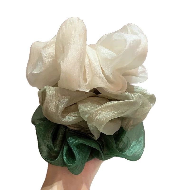 The large intestine hair ring is high-end elastic hair rope retro internet celebrity fashionable simple head flower