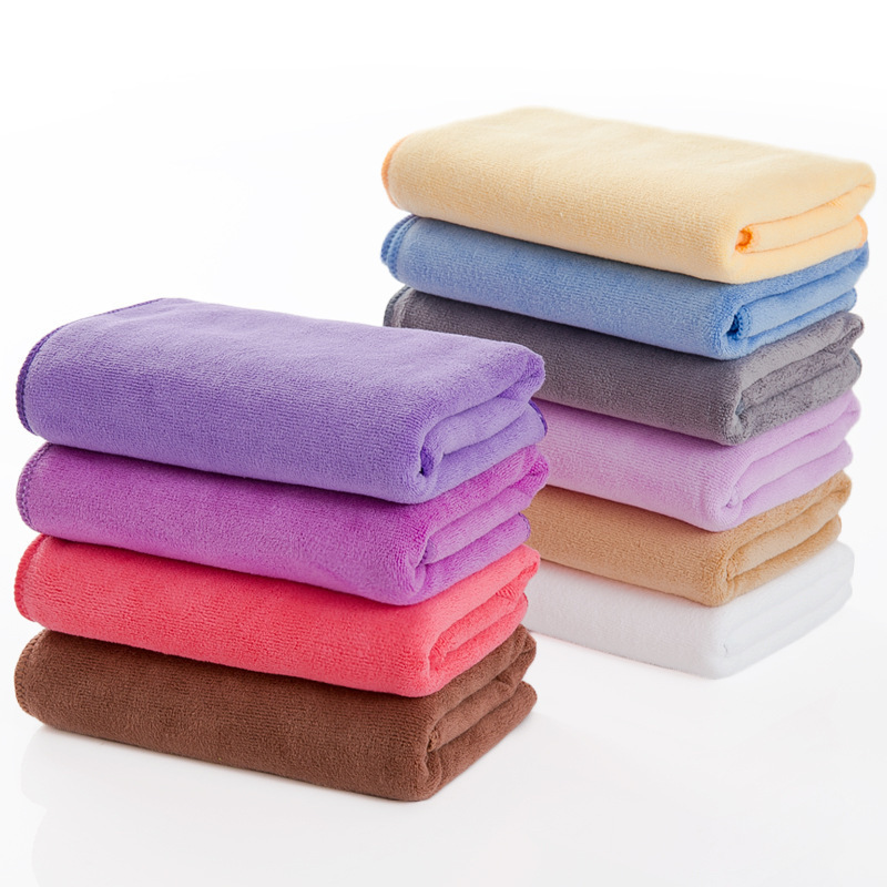 Microfiber towel barber shop beauty salon special towel 30*70 absorbent thick car towel