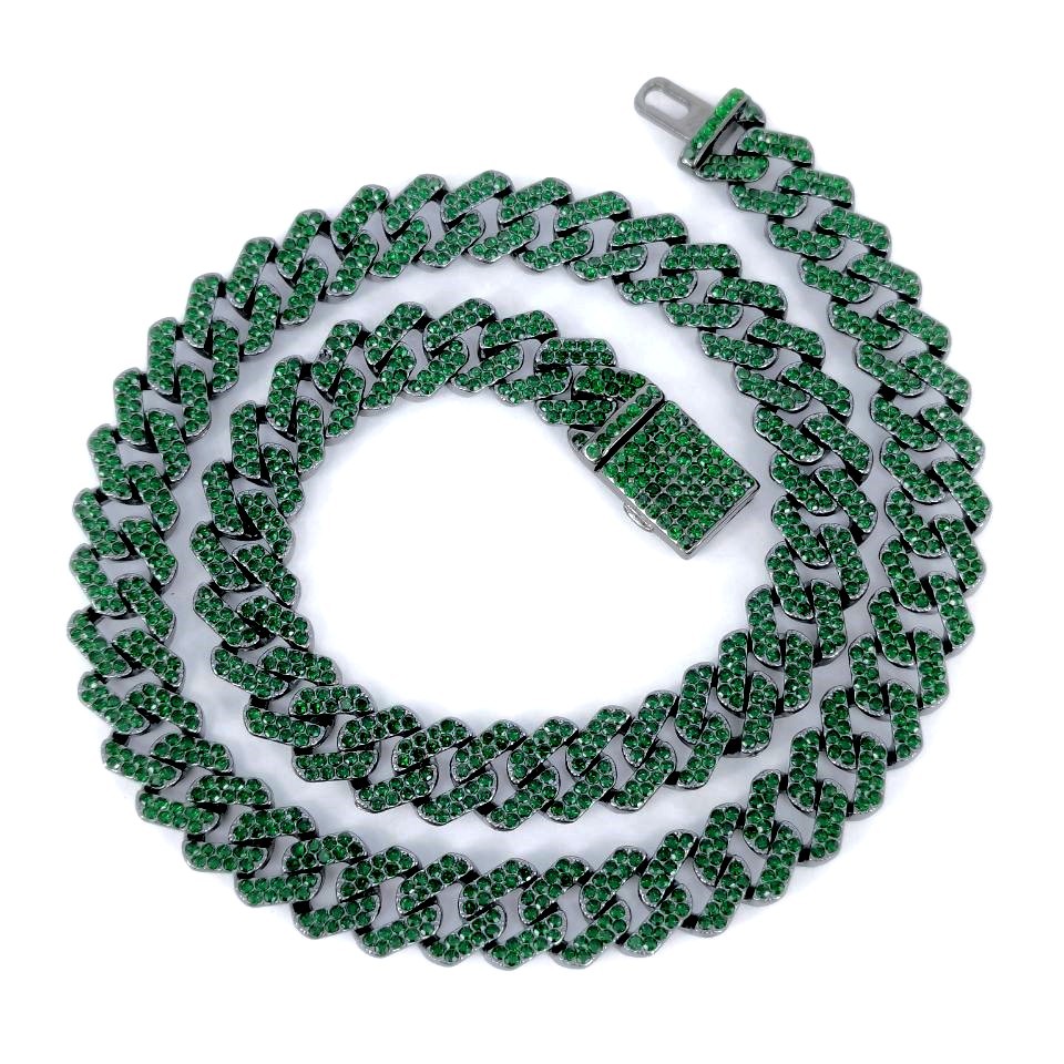 106g Weight Hip-hop Geometric Rhinestones Alloy Wholesale Bracelets Necklace