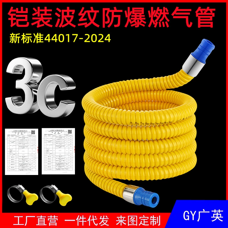 44017-2024 Бытовые бронированный сжиженный газ Газовые трубы Газовые трубы Газовые плиты Металлические взрывозащищенные гофрированные трубы