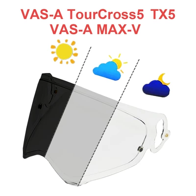 Dəbilqə (Kaska) aksesuarları – Uv-Resistant - tourcross5-transparent-turns-dark-black