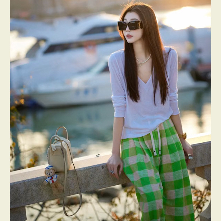 High-End Mature Style with a Touch of Hong Kong Flavor, 2026 Trendy Summer Outfit, Fashionable T-Shirt and Wide-Leg Pants Two-Piece Set, New Street Style Women's Clothing