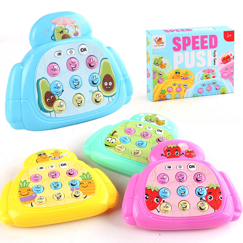 Juguete educativo novedoso portátil transfronterizo de Amazon: mini placa de presión antiestrés tipo whack-a-mole y laberinto fidget