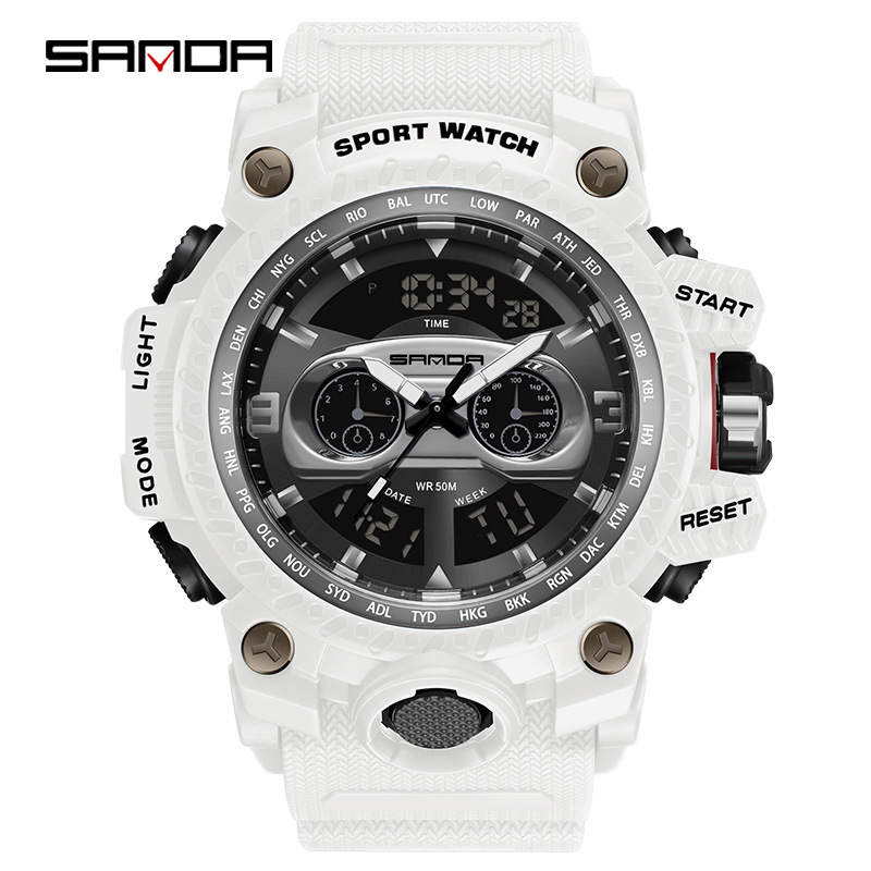 SANDA SANDA 3153 nuevo reloj de moda moda estudiantes reloj de hombre creativo multifuncional cool