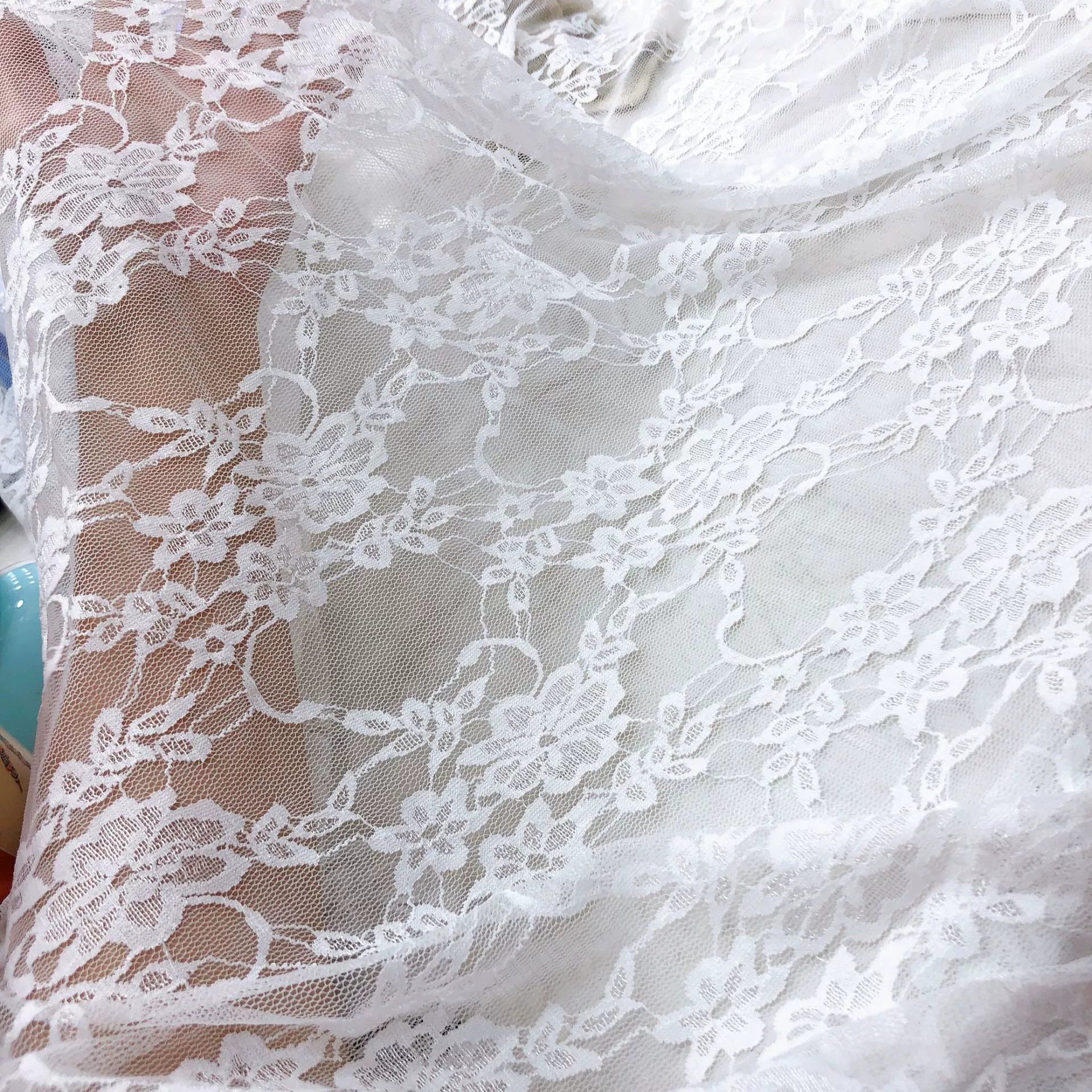 Jinammonia эластичная кружевная ткань, нижнее белье, купальник, Женская куртка, платье, детская одежда, ткань в наличии, поставка