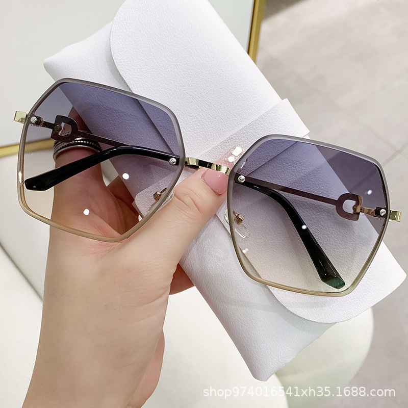 无框金属太阳镜