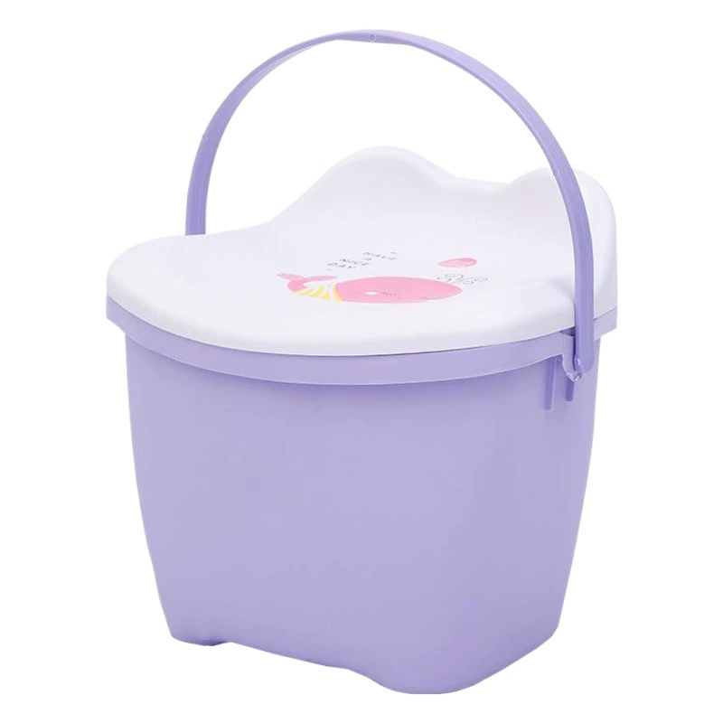 Производители Мультяшный пластиковый табурет для каракулей Пластиковый Портативный Табурет для хранения Детское ведро для хранения игрушек Креативный табурет для хранения