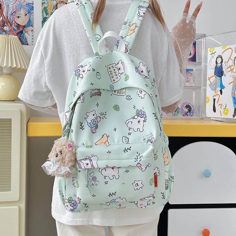 Nueva mochila con estampado Pacha de dibujos animados, mochila para estudiantes de gran capacidad, mochila de viaje, mochila de alto valor para la escuela secundaria y secundaria
