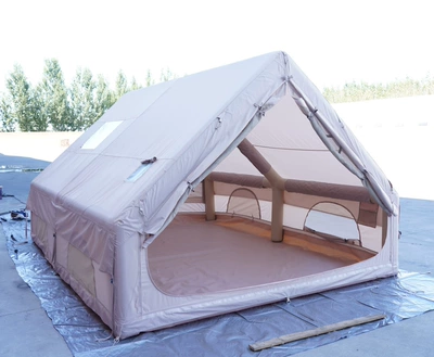Avtomobil dam çadırları 3-5 People, 6m², with Sun - with-cotton-fabric-classic-12-square-meters-double-door-ab-type-double-small-skylights-3-10