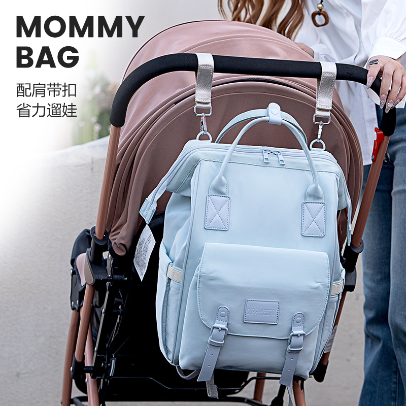 Nuevos productos pueden colgar cochecito bolsas personalizadas para salir bolsas de botellas de leche de gran capacidad de aislamiento de la bolsa de mamá impresa a medida logotipo