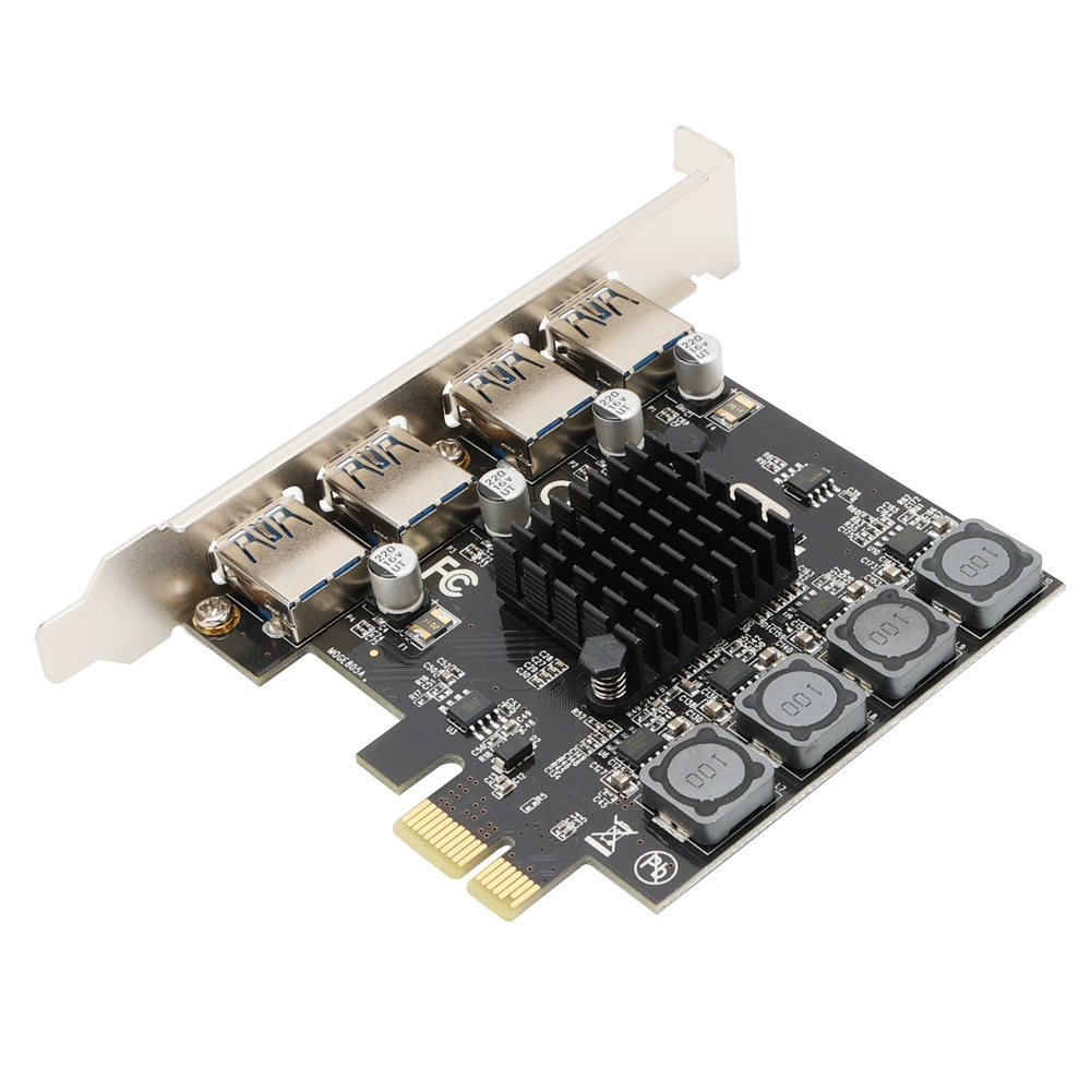 Карта расширения USB 3.0 на 4 порта, дешевый USB 3.0 роторная карта PCIe для настольного USB 3.0 расширения