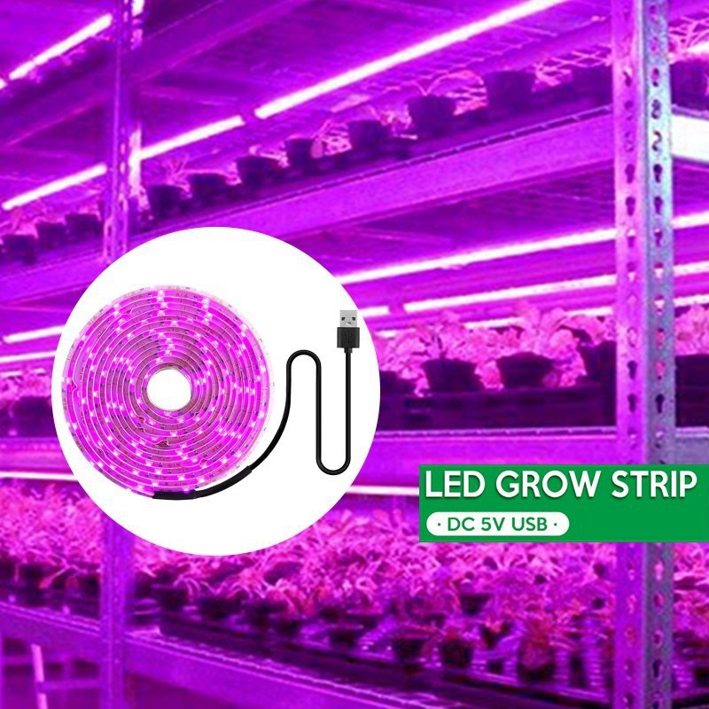 Cross-border best-selling 5V plant growth light strip with 2835 sensor dimming waterproof USB full-spectrum plant light strip