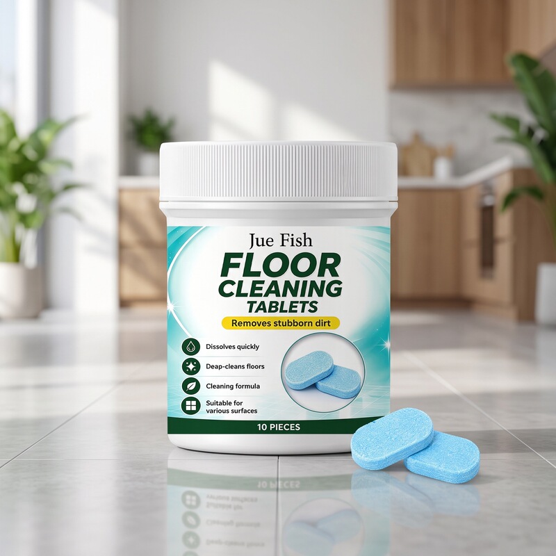JUE FISH Floor Cleaning Effervescent Tablets Instant Dissolve for Tile and Wood Floors Compatible with Mop and Floor Washer JUE FISH Floor Cleaning Effervescent Tablets Instant Dissolve for Tile and Wood Floors Compatible with Mop and Floor Washer