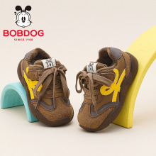 巴布豆童鞋加绒宝宝德训鞋冬季男童软底学步鞋2025新款儿童二棉鞋