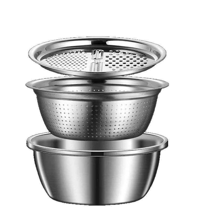 Grado alimenticio multifuncional de acero inoxidable cuenca plate pepino rábano limpiador de alambre cortador de verduras artefacto de cocina