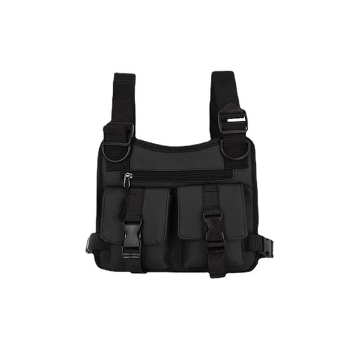 Wholesale new tactical chest bag for men, fashionable and simple vest bag, street vest bag, trendy functional workwear backpack