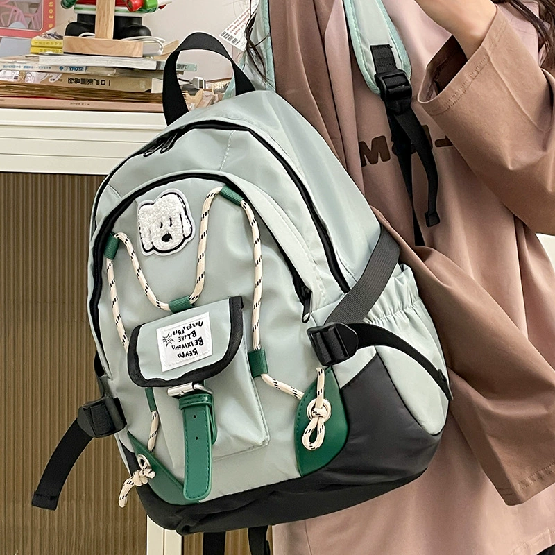 Capacious backpack for leisure for men and women, school bag