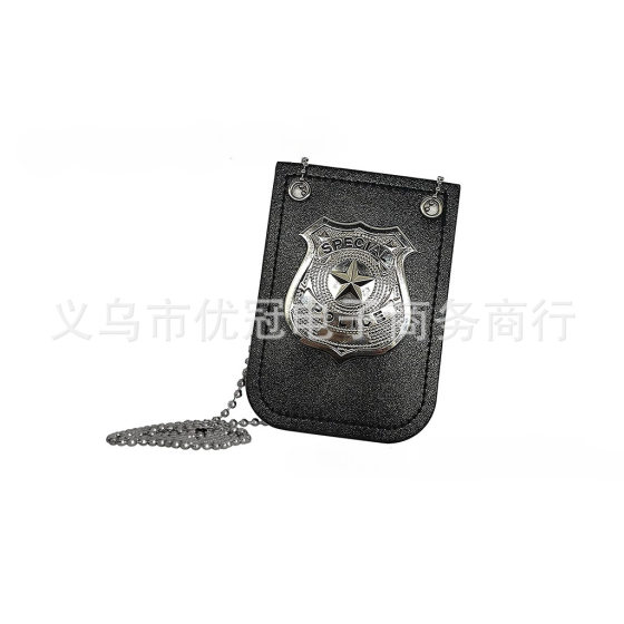 Halloween Masquerade Police Cosplay Toy Accessories Police Alloy Badge Badge Hat Glasses