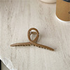 Metal brand shark, crab pin, bangs, hairgrip, simple and elegant design, South Korea