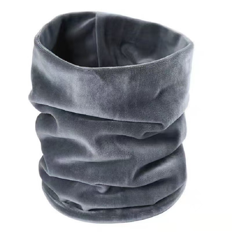 Autumn and winter warm neck warmer for men and women, suitable for outdoor sports, windproof, fashionable and versatile, with a soft velvet feel for neck protection
