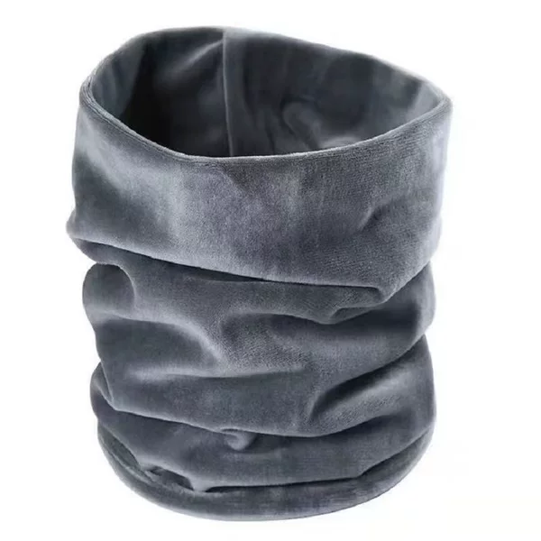 Autumn and winter warm neck warmer for men and women, suitable for outdoor sports, windproof, fashionable and versatile, with a soft velvet feel for neck protection