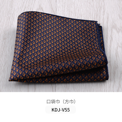Cross-border new men's accessories wholesale trendy fashion square scarf business professional suit square scarf optional printed square scarf