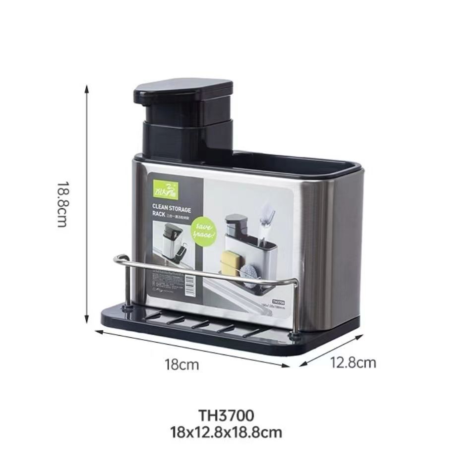 Cubo de almacenamiento de palillos para el hogar de acero inoxidable con múltiples compartimentos, soporte para palillos, escurridor para cuchillos, tenedores y cucharas, organizador de palillos.